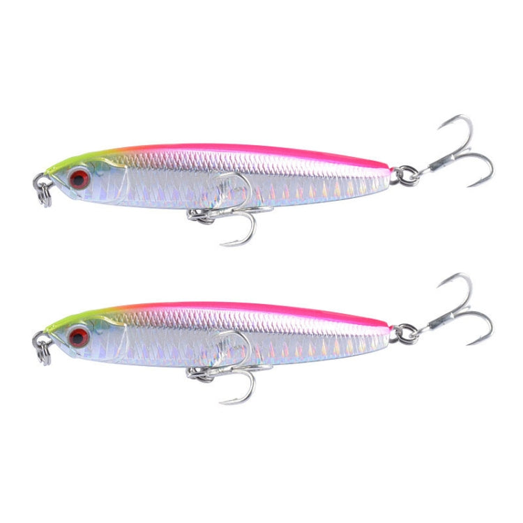 2 Stück CH79 Hartköder Langwurf Sinkender Bleistift Kunstköder, Spezifikation:, 8cm 10g, 8cm 14g, 10,4cm 18g
