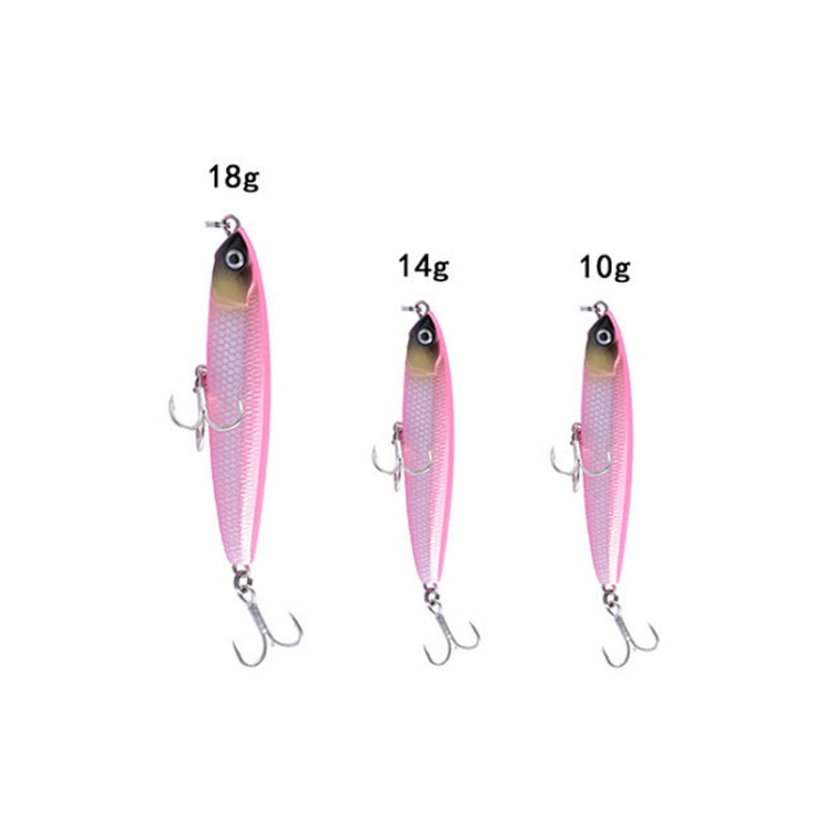 2 Stück CH79 Hartköder Langwurf Sinkender Bleistift Kunstköder, Spezifikation:, 8cm 10g, 8cm 14g, 10,4cm 18g