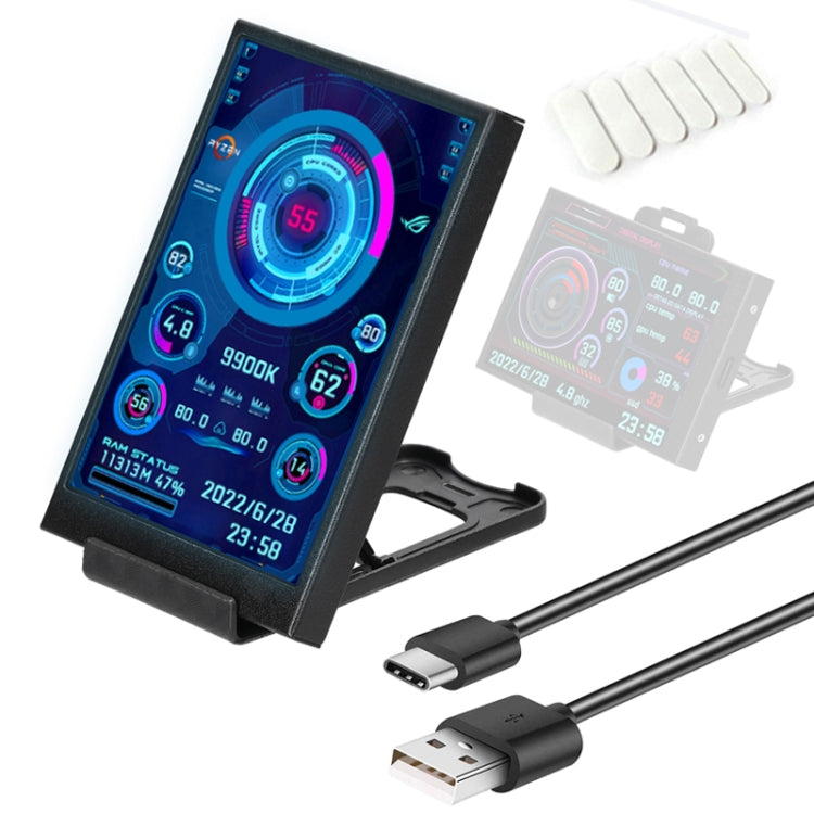 3,5 Zoll IPS Ansicht Alle Computer Monitor USB Gehäuse Zweitbildschirm, Set 1 (Schwarz), Set 1 (Weiß), Set 2 (Schwarz), Set 2 (Weiß), Set 3 (Schwarz), Set 3 (Weiß)