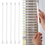 Jalousien aus transparentem Acrylstab, leichter Bewegungsstab mit Haken und Griff, Größe: 24 Zoll, 12 Zoll transparenter Acrylstab, 17 Zoll transparenter Acrylstab, 24 Zoll transparenter Acrylstab