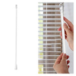 Jalousien aus transparentem Acrylstab, leichter Bewegungsstab mit Haken und Griff, Größe: 24 Zoll, 12 Zoll transparenter Acrylstab, 17 Zoll transparenter Acrylstab, 24 Zoll transparenter Acrylstab