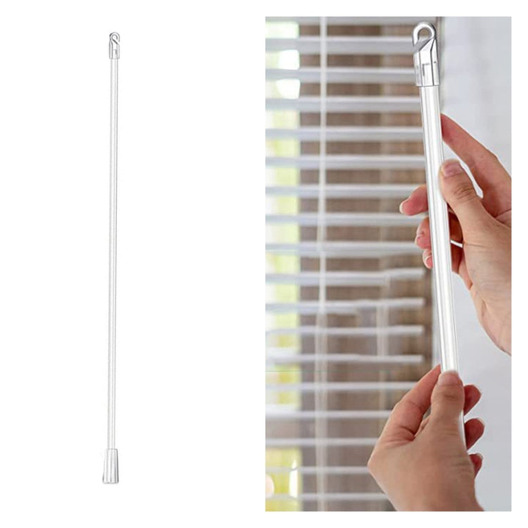 Jalousien aus transparentem Acrylstab, leichter Bewegungsstab mit Haken und Griff, Größe: 24 Zoll, 12 Zoll transparenter Acrylstab, 17 Zoll transparenter Acrylstab, 24 Zoll transparenter Acrylstab