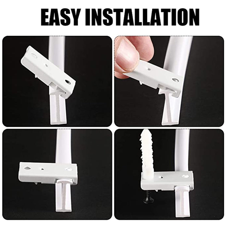 5M Curtain Track Curved Rail Hook Pulley Mounting Code Screw Expansion Plug, 5m