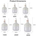 AB26 USB-Lade-LED-Glühbirne, Nachtmarkt-Standleuchten, Outdoor-Camping-Hängelampe, Leistung:, 30W (Weiß), 60W (Weiß), 80W (Weiß), 100W (Weiß), 200W (Weiß), 300W (Weiß), 80W (Orange), 100W (Orange), 200W (Orange), 300W (Orange)