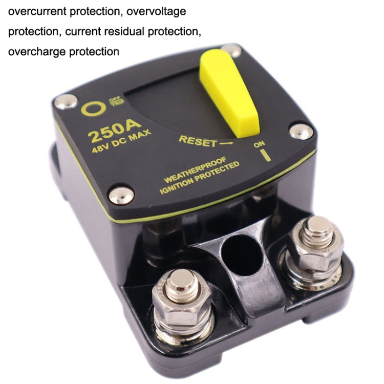 CB6 Car RV Yacht Audio Restore Insurance Holder Switch, 50A, 60A, 80A, 100A, 150A, 200A, 250A, 300A