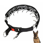 Abnehmbares Trainingshalsband mit Stoffklebeband, Größen: S 2,5 mm x 35 cm, M 3,0 mm x 50 cm, L 3,5 mm x 55 cm, XL 4,0 mm x 60 cm
