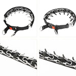 Abnehmbares Trainingshalsband mit Stoffklebeband, Größen: S 2,5 mm x 35 cm, M 3,0 mm x 50 cm, L 3,5 mm x 55 cm, XL 4,0 mm x 60 cm