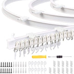 Modell Stahl Schienenbiegung Vorhangschiene Flexible Führungsschiene Set, Größe:, 3m Weiß