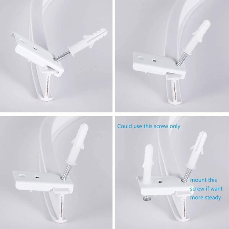 Modell Stahl Schienenbiegung Vorhangschiene Flexible Führungsschiene Set, Größe:, 3m Weiß