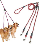 140cm 3 In 1 Leash Multi-head Dog Walking Rope, 140cm 3 In 1 Blue, 140cm 3 In 1 Red, 140cm 3 In 1 Rose Red