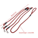 140 cm 3-in-1-Hundeleine mit mehreren Enden, 140 cm 3-in-1 Blau, 140 cm 3-in-1 Rot, 140 cm 3-in-1 Rosarot