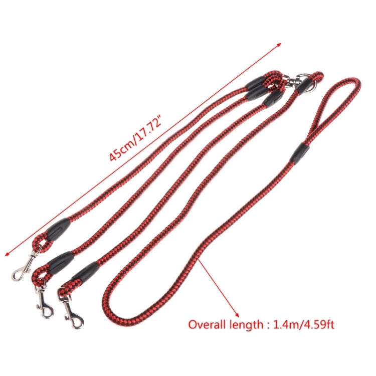 140 cm 3-in-1-Hundeleine mit mehreren Enden, 140 cm 3-in-1 Blau, 140 cm 3-in-1 Rot, 140 cm 3-in-1 Rosarot