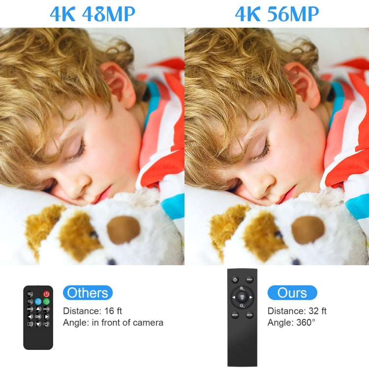 5600PX Zoomfähige 4K Digitale Videokamera Schwarz, Schwarz, mit Fülllicht + Weitwinkelobjektiv, mit Haube + Mikrofon + Weitwinkelobjektiv, mit Stabilisator-Kit