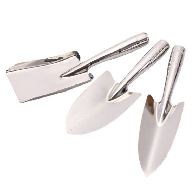 Gartengeräte-Set aus Edelstahl, 3-teilig