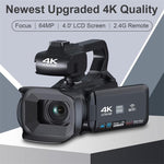64MP 4-Zoll Touchscreen Handheld Digitale Videokamera, 4K 16G, 4K 32G, 4K 64G