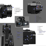 64MP 4-Zoll Touchscreen Handheld Digitale Videokamera, 4K 16G, 4K 32G, 4K 64G