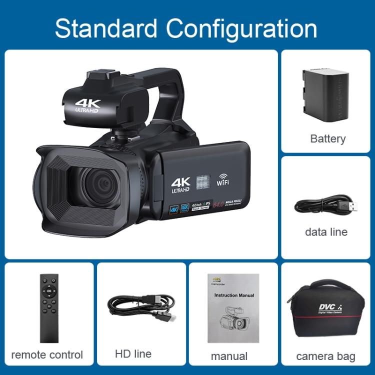 64MP 4-Zoll Touchscreen Handheld Digitale Videokamera, 4K 16G, 4K 32G, 4K 64G
