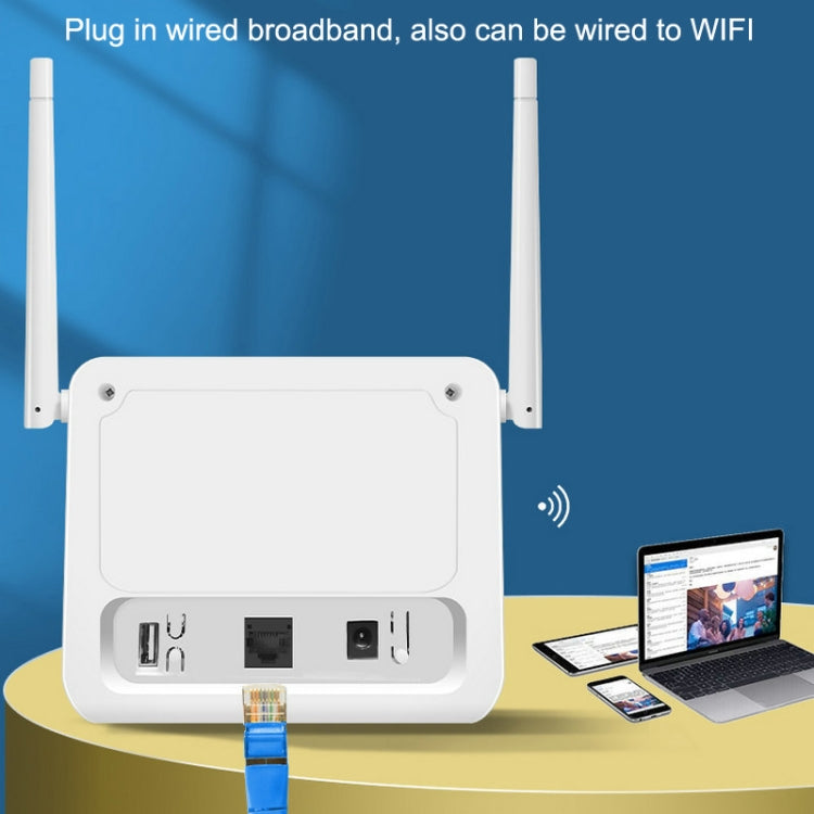 VR312 4G LTE Router 4G CPE FDD/TDD Karten Mobiler Router MOD Malaysische Version EU Stecker, VR312 EU Stecker Weiß