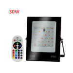 Farbiger RGB-LED-Flutlichtstrahler mit Fernbedienung, 30W, 100W