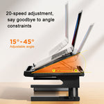 Doppellagiger Klappbarer Hebbarer Laptop Ständer Aluminium Computer Erhöhungs-Halterung