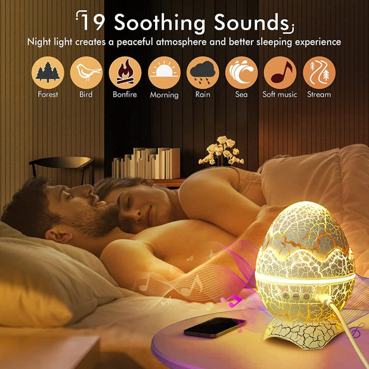 K850 LED Dinosaurier-Ei-Bluetooth-Sternprojektionslampe mit Fernbedienung und Lautsprecherfunktion