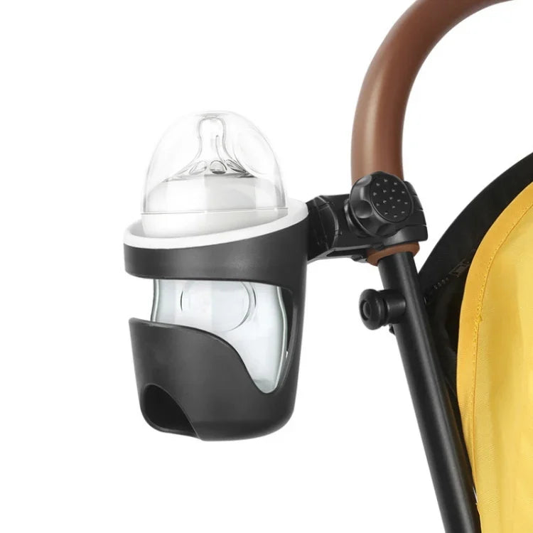 Universal-Flaschenhalter/Becherhalter für Kinderwagen, multifunktional, Schwarz