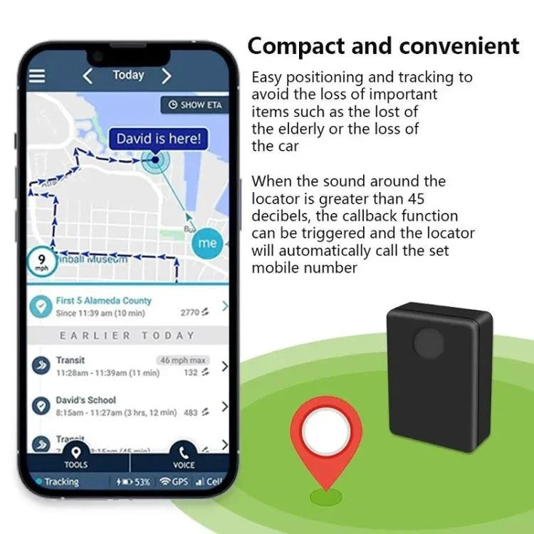 2G Callback Locator Anti-Theft Voice-Activated Sensor Alarm, N9 US