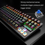 ZIYOULANG K2 87 Tasten Büro-Laptop Punk Leuchtende Mechanische Kabelgebundene Tastatur, Kabellänge: 1,5m, K2 Schwarz, K2 Weiß, K2 Pink, K2 Blau
