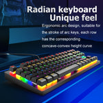ZIYOULANG K2 87 Keys Office Laptop Punk Glowing Mechanical Wired Keyboard, Cable Length: 1.5m, K2 White, K2 Pink, K2 Blue, K2 Black