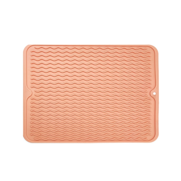 TPR Verdickte Thermische Unterlage, Wellenmuster Ablauf Anti-Rutsch-Matte, Khaki Pink, Khaki Grau, Khaki Blau