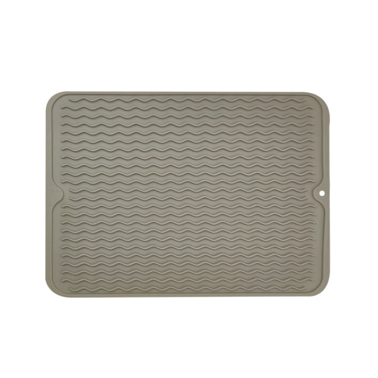 TPR Verdickte Thermische Unterlage, Wellenmuster Ablauf Anti-Rutsch-Matte, Khaki Pink, Khaki Grau, Khaki Blau