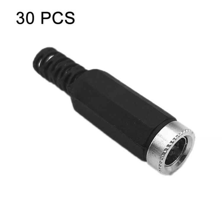 30 Stück Vorgefertigte Löt-Draht DC Buchsenstecker, DC 2,1mm, DC 2,5mm