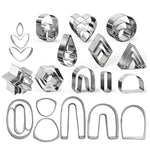 36 In 1  Stainless Steel Polymer Clay Earring Cutters Baking Mould, 36 In 1