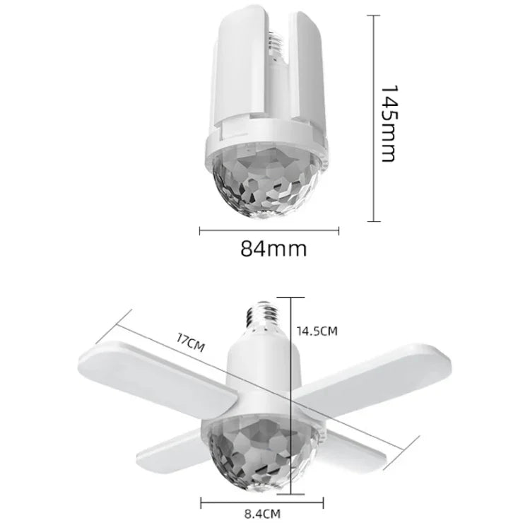 LY-002 24W Mini Bluetooth RGB-Lichteffekt, faltbares Musiklicht, magisches Licht, Sternenlicht