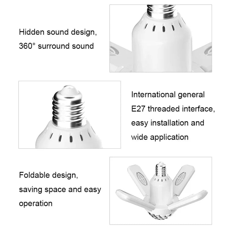 LY-002 24W Mini Bluetooth RGB-Lichteffekt, faltbares Musiklicht, magisches Licht, Sternenlicht