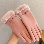 A56 Wärme-Touchscreen-Handschuhe Plus Samt Dick Anti-Kälte Reithandschuhe, A56 Schwarz, A56 Rosa, A56 Grau