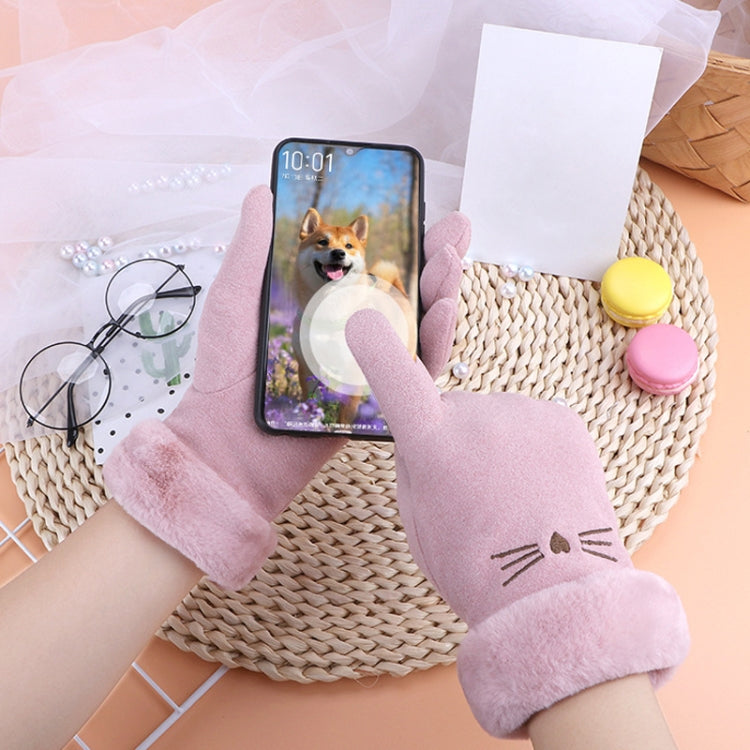 A56 Wärme-Touchscreen-Handschuhe Plus Samt Dick Anti-Kälte Reithandschuhe, A56 Schwarz, A56 Rosa, A56 Grau