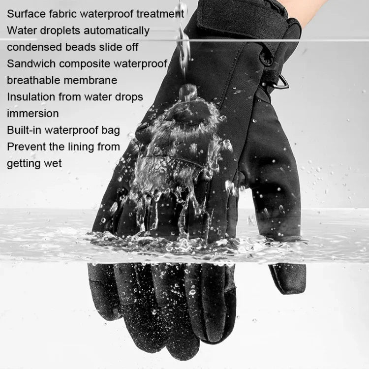 A030 Winter Skihandschuhe Reitsport Touchscreen Warme Handschuhe, M, L, XL