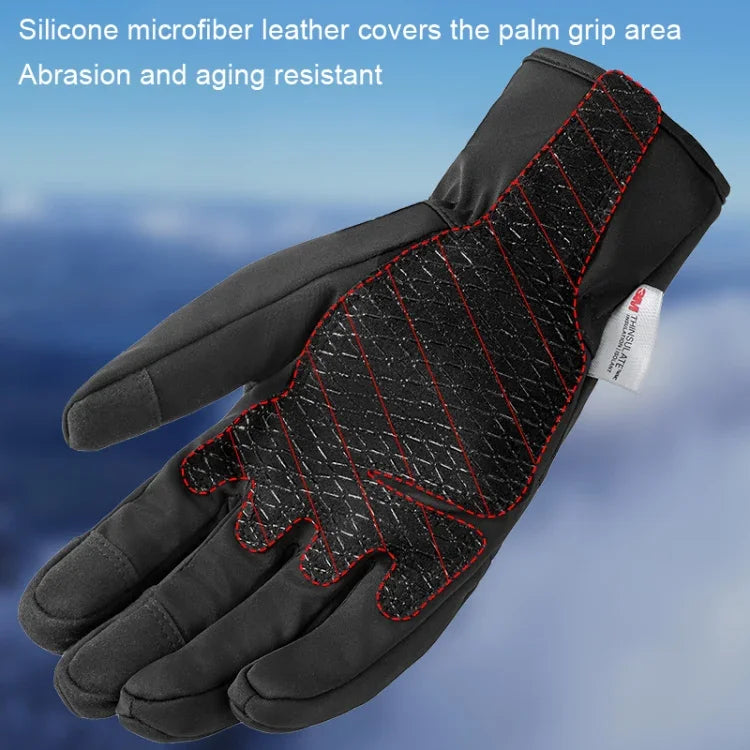 A030 Winter Skihandschuhe Reitsport Touchscreen Warme Handschuhe, M, L, XL