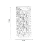 2 STÜCK SF-001A 1,5V Rosen Ambiente Licht Nachttisch Kristall LED Schreibtischlampe, 2 STÜCK Gelbes Licht Ohne Luftbefeuchter, 2 STÜCK Weißes Licht Ohne Luftbefeuchter