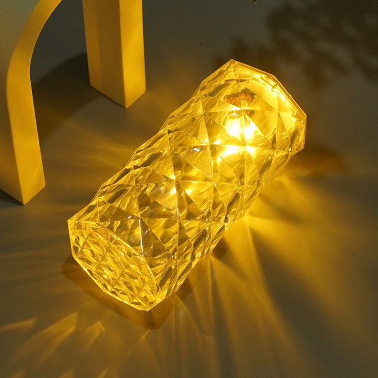 2 STÜCK SF-001A 1,5V Rosen Ambiente Licht Nachttisch Kristall LED Schreibtischlampe, 2 STÜCK Gelbes Licht Ohne Luftbefeuchter, 2 STÜCK Weißes Licht Ohne Luftbefeuchter