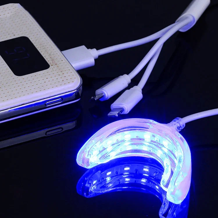16LED Zahnaufhellungsgerät Zahnbleichsystem, mit 3-in-1-Datenkabel