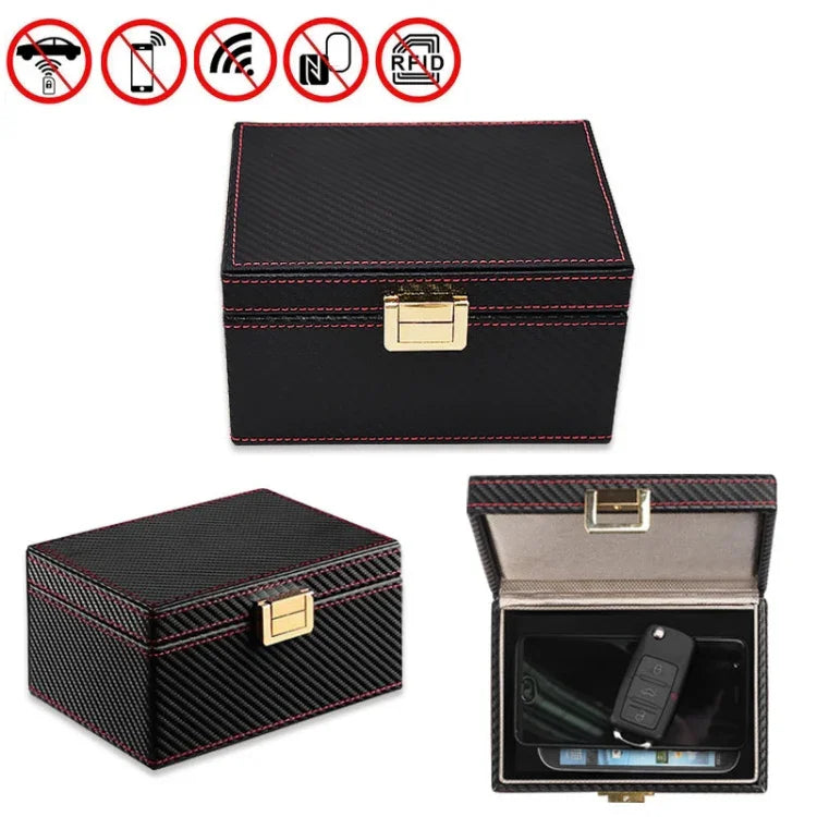 RFID-Signalabschirmungsbox, Autoschlüssel-Entmagnetisierungsbox, Handybox, Kohlefaser