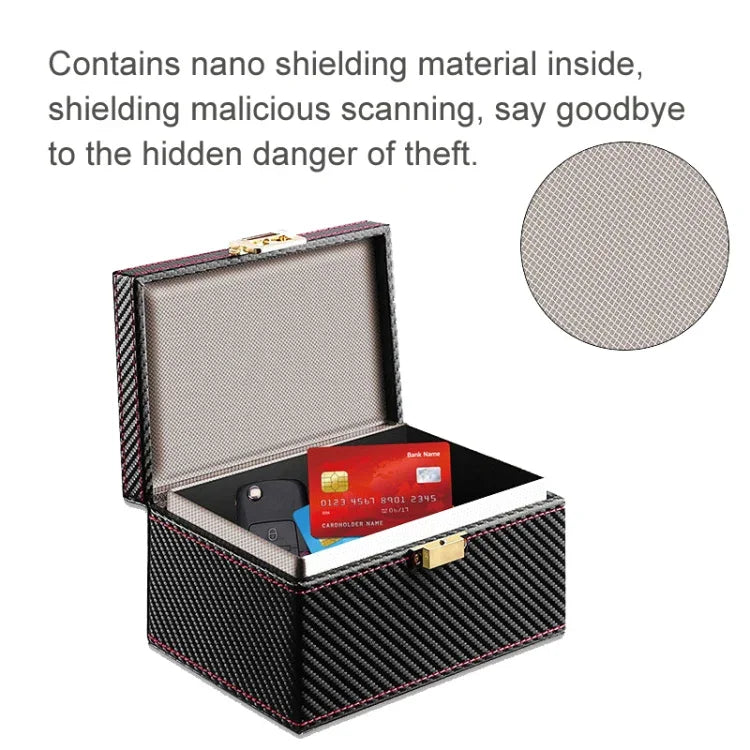 RFID-Signalabschirmungsbox, Autoschlüssel-Entmagnetisierungsbox, Handybox, Kohlefaser