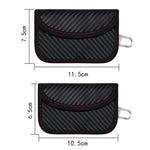 RFID-Kartenetui aus Kohlefaser, strahlungsdicht, abschirmend für Autoschlüsselsignale, 10,5 x 6,5 cm, 11,5 x 7,5 cm