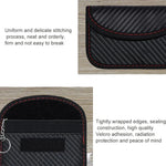 RFID-Kartenetui aus Kohlefaser, strahlungsdicht, abschirmend für Autoschlüsselsignale, 10,5 x 6,5 cm, 11,5 x 7,5 cm
