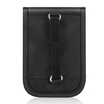 Doppelschnallen-Schlüsseletui mit Signalabschirmung, antimagnetische RFID-Kartenhülle, Doppelschnalle