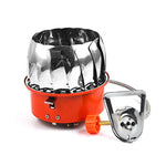 Outdoor Camping Mountaineering Portable Mini Gas Stove, Style:, Square (Regular Model), Square (Buckle Model), Square (Threaded Interface), Lotus (Regular Model), Lotus (Buckle Model), Lotus (Threaded Interface)