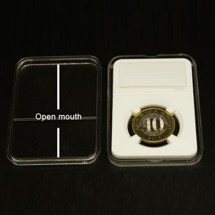 Gedenkmünze Identifizierung Bewertung Box Münzsammlung Box, Farbe: Weiß (40mm), Weiß (25mm), Weiß (27mm), Weiß (30mm), Weiß (38.5mm), Weiß (40mm)