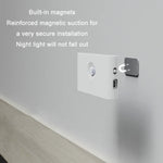 Menschlicher Infrarot-Smart-Sensor kabelloses magnetisches LED-Nachtlicht, flache Linse, runde Linse
